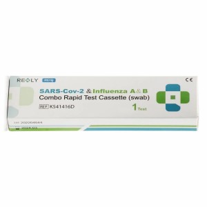 Realy SARS-Cov-2 & Influenza A & B Combo Rapid Test Ανίχνευσης Αντιγόνων Covid-19 & Γρίπης Τύπου Α/Β, 1τμχ