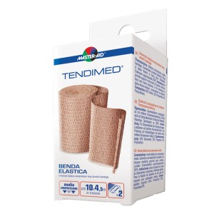 Master-Aid Tendimed Πιεστικός & Ελαστικός Επίδεσμος Με ’γγιστρα Σε Καφέ Χρώμα, 4,5mx10cm