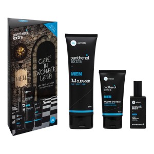 Panthenol Extra Care In Wonderland Ανδρικό Σετ με Κρέμα Προσώπου & Ματιών 75ml, Ανδρικό Άρωμα 50ml & Cleanser Καθαριστικό 3σε1 200ml, 1σετ