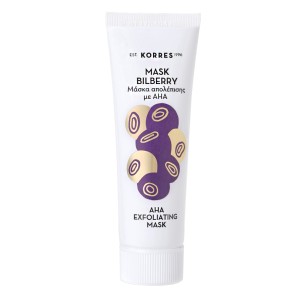 Korres Bilberry Exfoliating Mask Μάσκα Απολέπισης με AHA, 18ml