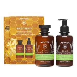 Apivita Σετ Περιποίησης Tonic Mountain Tea με Αφρόλουτρο + Ενυδατικό Γαλάκτωμα Σώματος σε Ειδική Τιμή, 1σετ