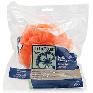 [dup] Lifoplus Foam Bath Sponge Orange Απαλό Σφουγγάρι Μπάνιου Πορτοκαλί, 1τμχ (5202624401262)