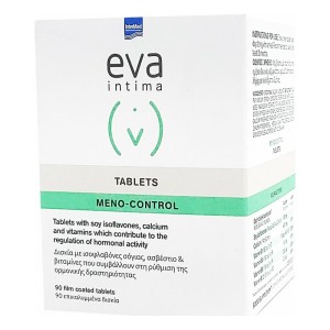 Eva Intima Tablets Meno-Control Καθημερινό Συμπλήρωμα Διατροφής για τις Ανάγκες της Περι-εμμηνοπαυσιακής Περιόδου, 90 Tabs