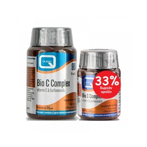 Quest Promo Bio C Complex Bioflavonoids Συμπλήρωμα Διατροφής με Βιταμίνη C και Βιοφλαβονοειδή, 90tabs+30tabs Δώρο