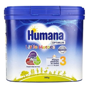 Humana 3 Optimum Little Heroes Ρόφημα Γάλακτος σε Σκόνη από 12m+, 300gr
