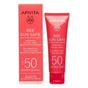 Apivita Bee Sun Safe Hydra Fresh Face SPF50 Ενυδατική Αντηλιακή Κρέμα Gel Προσώπου SPF50, 50ml