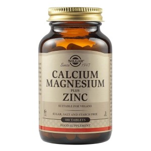 Solgar Calcium Magnesium Plus Zinc Συμπλήρωμα Διατροφής με Ασβέστιο, Μαγνήσιο & Ψευδάργυρο, 100tabs