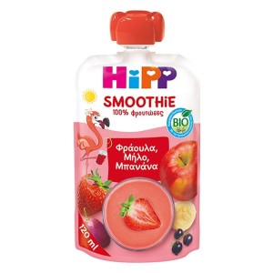 HiPP Bio Smoothie με Φράουλα, Μήλο & Μπανάνα για 12m+, 120ml