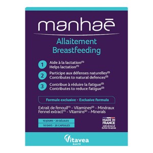 Manhae BreastFeeding Πλήρης Φόρμουλα για την Περίοδο του Θηλασμού με Μάραθο, 20κάψουλες