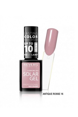 Revers Nail Polish Solar Gel Antique Rosse Ημιμονιμο Βερνικι N16, 10ml