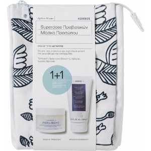 Korres Set Greek Yoghurt Αφρώδης Κρέμα Καθαρισμού 150ml & Ηydra-Biome Μάσκα Προσώπου Ολοί οι Τύποι Δέρματος, 100ml