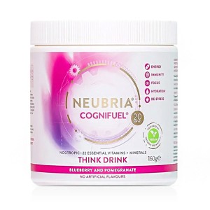 Neubria Cognifuel Pomegranate Blueberry Νοοτροπική Πολυβιταμίνη Για Πνευματική Απόδοση με Γεύση Ρόδι & Μύρτιλο, 160gr