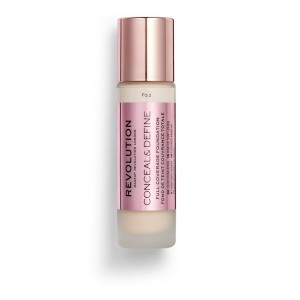 Revolution Conceal & Define Foundation Απόχρωση F2, 23ml
