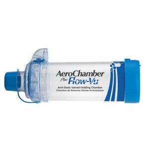 Tudell Aerochamber Plus Flow - Vu Anti - Static Ενηλίκων Με Επιστόμιο, 1τμχ