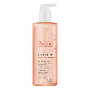 Avene Xeracalm Nutrition Gel Nettoyant Τζελ Καθαρισμού Ευαίσθητες & Ξηρές Επιδερμίδες, 500ml