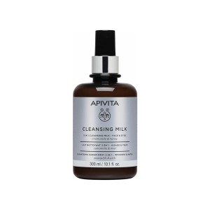 Apivita Cleansing Milk Γαλάκτωμα Καθαρισμού 3 Σε 1 Για Πρόσωπο & Μάτια Με Χαμομήλι & Μέλι, 300ml