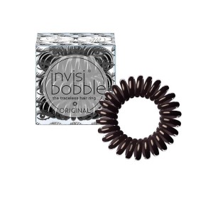 Invisibobble Original BC Luscious Lashes Dark Brown, Λαστιχάκια Μαλλιών σε Καφέ Χρώμα, 3τμχ