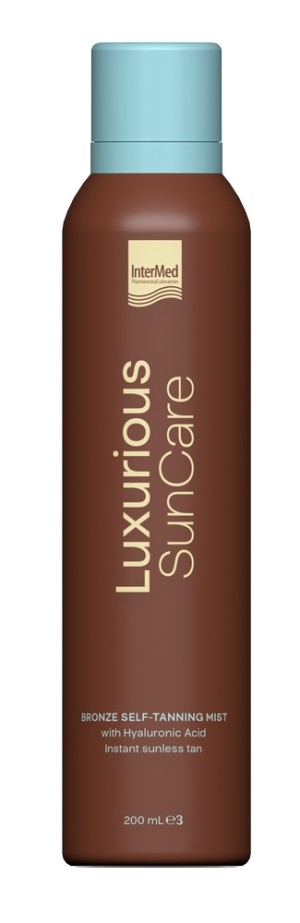 Intermed Luxurious Suncare Self-Tanning Mist Spray Mαυρίσματος, Xωρίς Έκθεση στον Ήλιο, 200ml