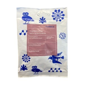 Korres Herb Balsam Pastilles Καραμέλες με Μέλι & Echinacea, 15τμχ