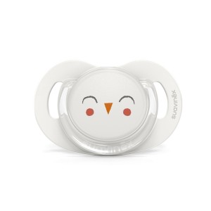 Suavinex Premium Bonhomia Πιπίλα Σιλικόνης για 6-18m Λευκή, 1τμχ