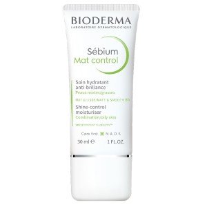 Bioderma Sebium Mat Control Ρυθμίζει τη Γυαλάδα Ενυδατική Κρέμα με Ματ Αποτέλεσμα για Μεικτό προς Λιπαρό Δέρμα, 30ml