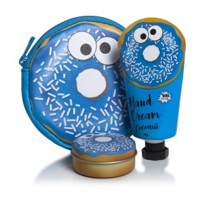 Pokhara Donut Set με Τσαντάκι, Lip Balm Καρύδα και Κρέμα Χεριών Καρύδα, 1σετ