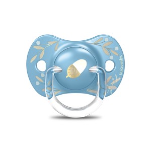 Suavinex Πιπίλα Σιλικόνης για 18+ μηνών Physio Gold Blue, 1τμχ
