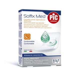 Pic Solution Soffix Med Αυτοκόλλητες Γάζες 5cmx7cm, 5τμχ