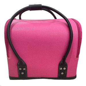 Ro Accessories Βαλίτσα Καλλυντικών Φουξ Μαύρο, 1τμχ