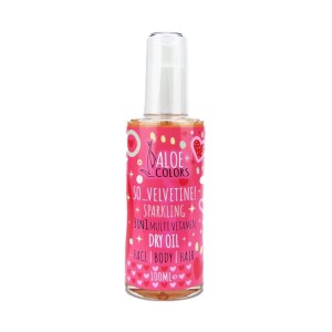 Aloe Colors So Velvetine! Sparkling 3in1 Multi Vitamin Dry Oil Ξηρό Λάδι για Πρόσωπο Σώμα & Μαλλιά, 100ml
