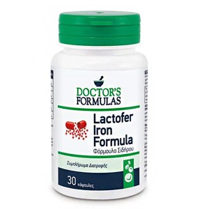 Doctors Formulas Lactofer Iron Formula Φόρμουλα Σιδήρου, 30 κάψουλες