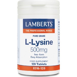 Lamberts L-Lysine 500mg 120 ταμπλέτες