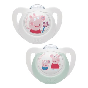Nuk Star Peppa Pig Πιπίλα Σιλικόνης 0-6m, 2τμχ