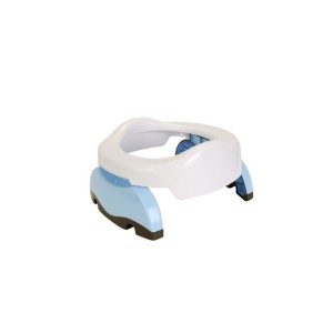 Potette Plus 2 Σε 1 Φορητό Γιογιό Ταξιδιού Και Εκπαιδευτικό Κάθισμα Τουαλέτας, Λευκό-Γαλάζιο