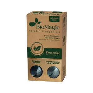 BioMagic Keratin & Argan Oil Hair Color Demi-Permanent Τιρκουάζ, 60ml
