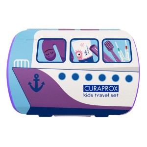 Curaprox Travel Set Kids Μωβ, 1σετ
