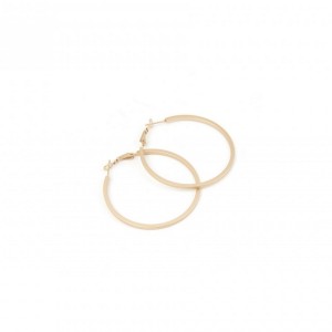 Ro-Ro Accessories Σκουλαρίκι Κρίκος Ματ Χρυσός 50mm, 1ζευγάρι
