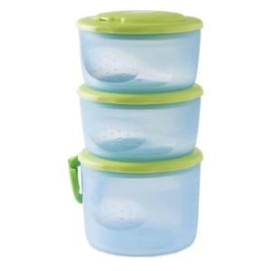 Chicco System Easy Meal Αεροστεγή Δοχεία Φαγητού, 3τμχ