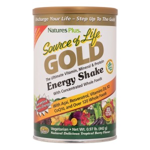 Natures Plus Source Of Life Gold Energy Shake Πολυβιταμινούχο Τονωτικό Ρόφημα, 442gr