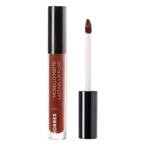 Korres Morello Matte Lasting Lip Fluid 60 Chestnut Υγρό Κραγιόν, 3.4ml