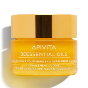 Apivita Beessential Oils Night Balm Προσώπου Νύχτας Συμπλήρωμα Ενδυνάμωσης και Θρέψης της Επιδερμίδας, 15ml