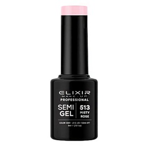 Elixir Make Up Semigel Color Coat Soak Off 513 Misty Rose, 5ml