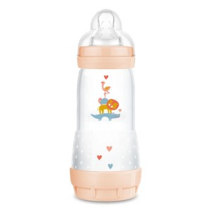 Mam Easy Start Forest Anti-Colic Μπιμπερό Κατά των Κολικών με Θηλή Σιλικόνης 2m+ (351S) Σομόν Ζωάκια, 260ml