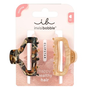 Invisibobble Clipstar M Κλάμερ Μαλλιών Golden Roar, 2τμχ