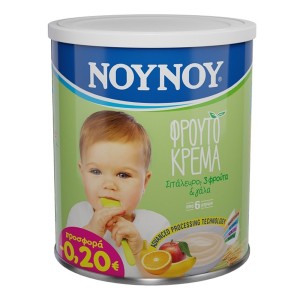 Nουνού Φρουτόκρεμα με 3 Φρούτα 6m+ -0.20€, 300gr