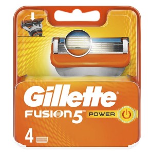 Gillette Fusion5 Power Ανταλλακτικές Κεφαλές Ξυρίσματος, 4τμχ