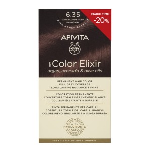 Apivita My Color Elixir 6.35 Ξανθό Σκούρο Μελί Μαονί με Έκπτωση -20%, 1τμχ