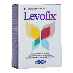Uni-Pharma Levofix για την Φυσιολογική Λειτουργία του Θυροειδούς, 30δισκία