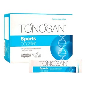 Uni-Pharma Tonosan Sports Booster με Κρεατίνη, L-καρνιτίνη, Mαγνήσιο, Iνοσιτόλη & BCAA, 20 Φακελίσκοι
