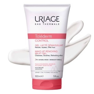 Uriage Tolederm Control Make- Up Removing Milky Gel, Τζελ Ντεμακιγιάζ, 150ml
